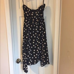 The Limited Polka Dot Strapless Dress